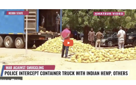 Police Intercept Container Truck With Indian Hemp, Others